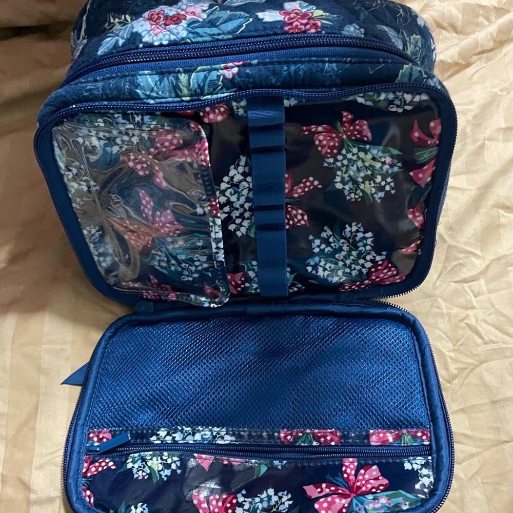 Floral Travel Organizer with Clear Pockets